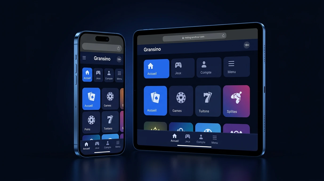 Présentation de la version mobile Gransino